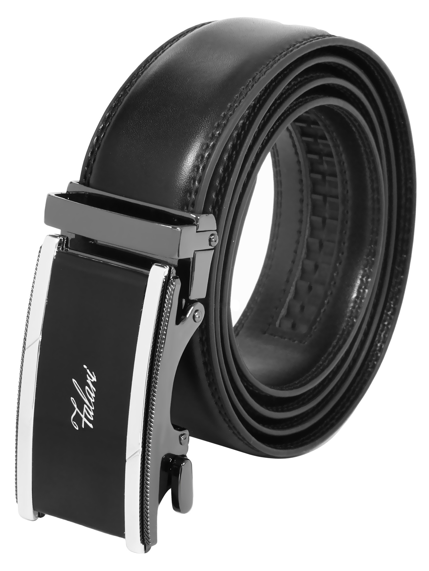 Falari Men's Leather Belt Dress Ratchet Belt 35mm Adjustable Size Up to