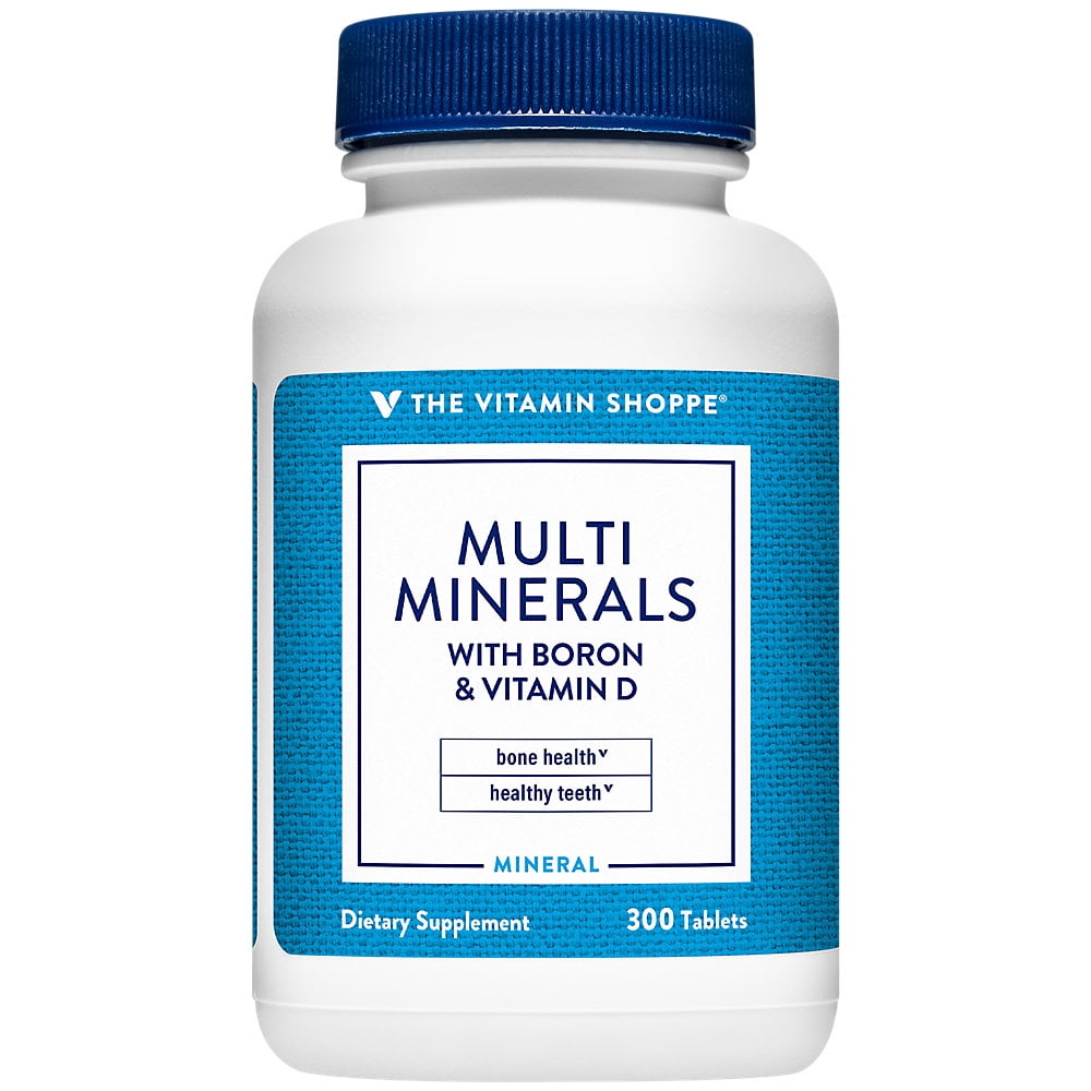 The Vitamin Shoppe Multi Minerals with Boron Vitamin D, Formulated with