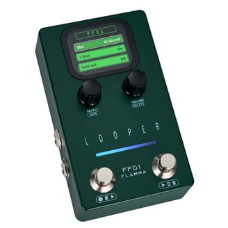 FLAMMA FF20 Looper Pedal Drum Machine, Drum Looper Guitar Pedal with  Screen, 300 Min Recording, 220 Drum Grooves, 100 Loop Slots, Time Stretch,  Auto Record, USB & Headphone Out, for Guitar and