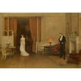 thumbnail image 2 of William Quiller Orchardson 14x11 Gold Ornate Wood Frame and Double Matted Museum Art Print Titled - The First Cloud, 2 of 4