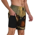 thumbnail image 2 of Daiia Majestic Butterfly Sunset Mens Swim Trunks Swim Shorts Quick Dry Swim Shorts with Mesh Lining Pockets-XX-Large, 2 of 9