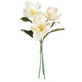 thumbnail image 4 of Artificial Magnolia Flowers, 3pcs Silk Magnolia Flower Real Touch Branches for Home Decor, 4 of 4