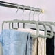 thumbnail image 2 of Ganchos WJWSKI de terciopelo antideslizante para pantalones, 20 unidades, gris y plateado, 2 of 6
