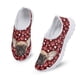 thumbnail image 1 of Zapatos de malla cómodos con estampado de pata de perro Pug encantadores para niñas adolescentes, zapatos de ocio livianos de verano, zapatos casuales, 1 of 5