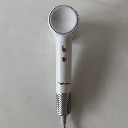 Vankume Hair Dryer,Ionic Hair Blow Dryer with Diffuser for Curly Hair, 1500W High-Speed Brush-less Motor Corded with 150,000 RPM, Fast Drying Low Noise Thermal