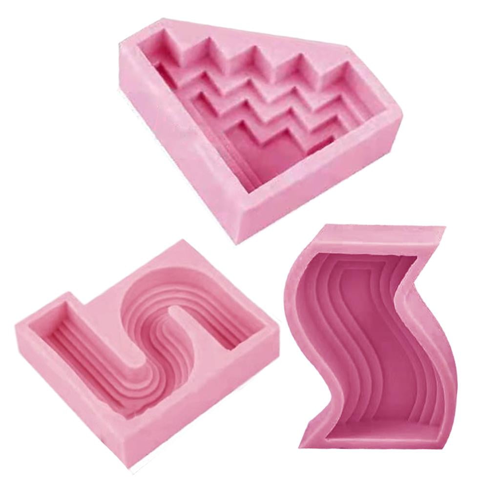 FVDPWYE 3x Candle Mold DIY Epoxy Resin Casting Mould Soap Making