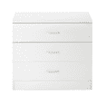 thumbnail image 4 of Tcbosik Nightstand with 3 Storage Drawers, Modern Bedside Table, End Table for Bedroom, Living Room, White, 4 of 9