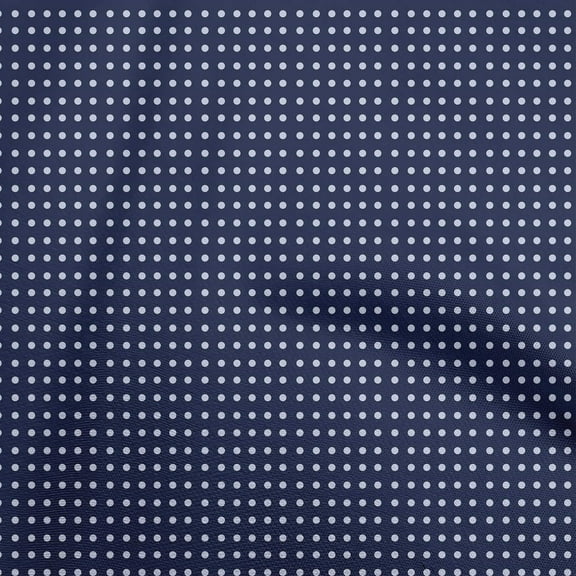 oneOone Polyester Lycra Dark Blue Fabric Polka Craft Projects Decor Fabric Printed By The Yard 56 Inch Wide