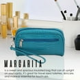 thumbnail image 3 of Picnic Gift 7622-RD Margarita-Insulated Cosmetics Bags with Removable Wristlet, Red Croc, 3 of 6