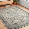 thumbnail image 2 of Alexander Home  Armanda Modern Floral Indoor/ Outdoor Area Rug Grey/ Blue 2'5" x 4'0" 3' x 5' Outdoor, Indoor, 2 of 5
