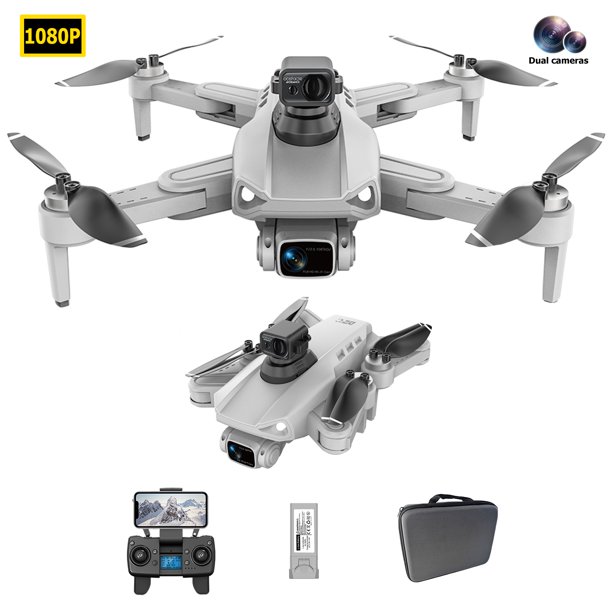 5G 4CH RC Drone Motor sin escobillas Evitación de obstáculos Quadcopter (Gris 1 batería) Ehuebsd libre de BPA