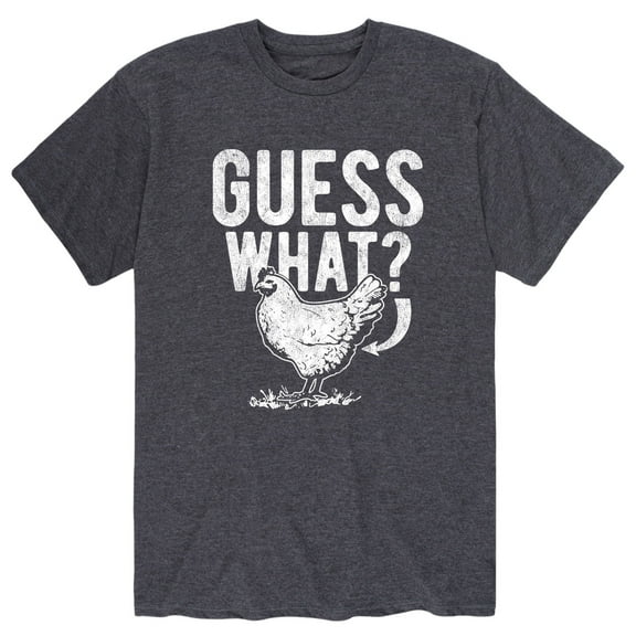 Country Casuals - Guess What Chicken Butt White - Men's Short Sleeve Graphic T-Shirt