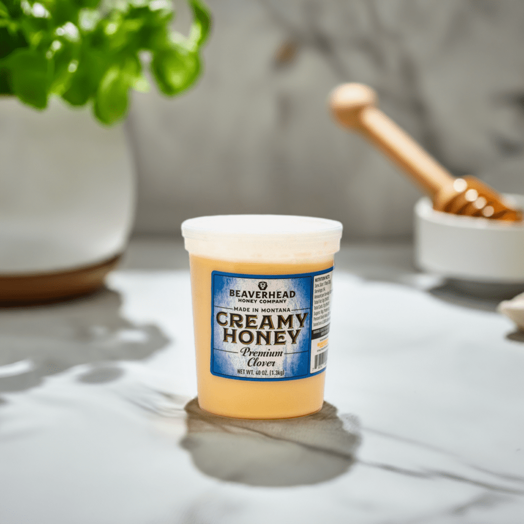 Beaverhead Creamy Clover Honey Tub 40 oz.