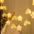 thumbnail image 2 of Christmas String Lights Cloud Shape 20 LED Multicolor Flashing USB Powered Tree Room Decoration, 2 of 8