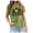 Green, variant on Womens Halloween Theme Short Sleeve T Shirt Witchy Hocus Pocus Letter Print Graphic Tee Top