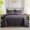 Grey Floral, variant on Imperial Homeware 3 Pcs Quilt Bedding Set Reversible Microfiber Coverlet with Pillow Shams for Summer - Lightweight Design Embossed Quilt Bedspread Smooth And Skin Friendly Twin size
