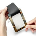 thumbnail image 7 of Cartoon Cow Square PU Leather 2 Pack Travel Tag - Bag Tag - Suitcase Tag with Privacy Cover and Stainless Steel Ring - Suitable for Travel, Backpack, and Handbag, 7 of 7