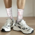 thumbnail image 5 of Goofa Cute Piggy Ballerina Printed Men's Crew Socks, Soft Durable Breathable Moisture-Wicking with Odor Control Cotton socks, 5 of 9