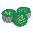 thumbnail image 2 of Inkdotpot Pack Of 100 Real Gold Foil Paper Tags Let Love Sparkle Wedding Favor Hang Tags, 2 of 6