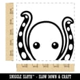 thumbnail image 2 of Peeking Octopus Square Rubber Stamp Stamping Scrapbooking Crafting - Large 2.75in, 2 of 7