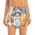 thumbnail image 4 of Lsque Hello Summer Cute Gnome Printed Women's Running Shorts with Liner Pockets,Elastic Quick Dry Workout Athletic Gym Yoga Shorts,Womens High Waist Shorts-XX-Large, 4 of 9