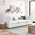 thumbnail image 2 of Modular Deep Sofa, White, Fabric, Modern Contemporary, Living Lounge Cafe Room Hotel Lobby Hospitality, 2 of 10