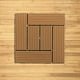 thumbnail image 3 of Baldosas entrelazadas para terraza: baldosas de exterior de 30,5 x 30,5 x 2 cm para terrazas de bricolaje. Suelo resistente a la intemperie para balcones, porches y patios., 3 of 6