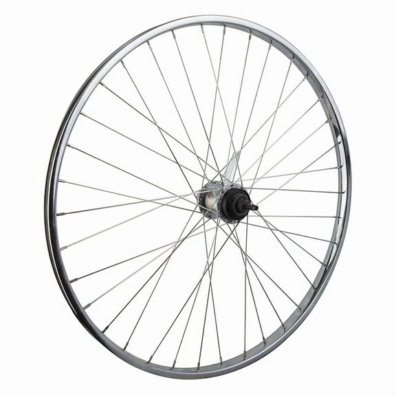 Wheel Masters Wheel Rear 26 x 1-3/8 590 x 19 Steel Chrome 36 3SP CB 14GUCP with Shifter and Trim Kit