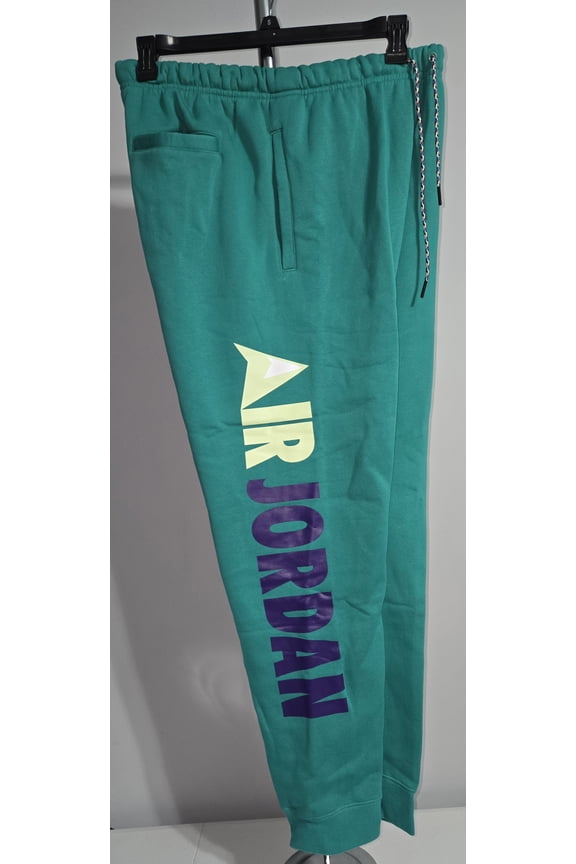 BRANDED SWEATPANTS SIZE L GREEN/MULTICOLOR JORDAN JUMPMAN CT3495-370