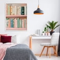 thumbnail image 3 of Stupell Industries Glam Book Lover's Pastel Shelf White Framed Giclee Art, 24 x 30, by The Prints Vibe, 3 of 8