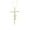 10K Yellow Gold, variant on Fine Jewelry 10K White Gold Diamond Cross Pendant with Silver Cable Chain Necklace (1/3 cttw, I2-I3 Clarity, I-J Color) 18inch | Metal Weight :3 gram