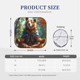 thumbnail image 3 of Vsdgher Maple Meditating Bear Print Car Windshield Sun Shade, Reflective Sunshade Window Sunshade Sun Visor Protector Fit for Cars,Trucks,SUVs-Large, 3 of 6