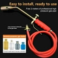 thumbnail image 6 of Propane Torch Weed Burner Kit, Dual Switch Ignition, 1,800,000 BTU, 3500°F Flame, 2m Hose & Gloves, for Weeding, Snow Melting, Roofing, Paint Removal (Nozzle Diameter: 1.2in), 6 of 7