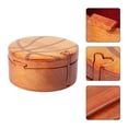 thumbnail image 3 of 1PC Wooden Jewelry Box Ring Necklace Earrings Storage Box Wood Box (Wood Color), 3 of 8