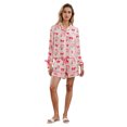 thumbnail image 2 of AIGUR Family Christmas Pajamas Christmas Family Pajamas Matching Set Santa Claus Print Short Sleeve Tops and Shorts, 2 of 9