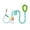 Green, variant on Hands Free Double Dog Leash Collar with Anti Escape Design Nylon Dual Walking Lead Neck Ring for Two Dogs Daily Walks and Hiking