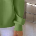 thumbnail image 4 of Saint Patricks Day Outfit Women Ribbed Long Sleeve Tops Green Irish Shamrock Print Sweatshirt Drop Shoulder Casual Pullover, 4 of 5