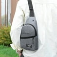 thumbnail image 2 of Sentmoon Sac de Poitrine pour Hommes Sacs Bandoulière pour Femmes Sac à Bandoulière Sac à Dos avec Trou Sangle Sac à Dos Sac à Dos de Randonnée Sac de Poitrine Polyvalent, 2 of 8