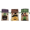 thumbnail image 3 of Halloween Candy Bag Cat Pumpkin Witch Drawstring Treat & Trick Bag Party Favor, 3 of 9