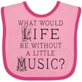 thumbnail image 3 of Inktastic Music Lover Musician Quote Boys or Girls Baby Bib, 3 of 4
