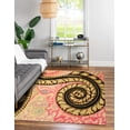 thumbnail image 3 of Hand-tufted Wool Black Contemporary Abstract Paisley Rug, 3 of 9