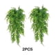 thumbnail image 3 of Matsuzay Plantas colgantes verdes artificiales, versátiles, de plástico, para cualquier espacio, 2 uds. Decoración del hogar, 3 of 6
