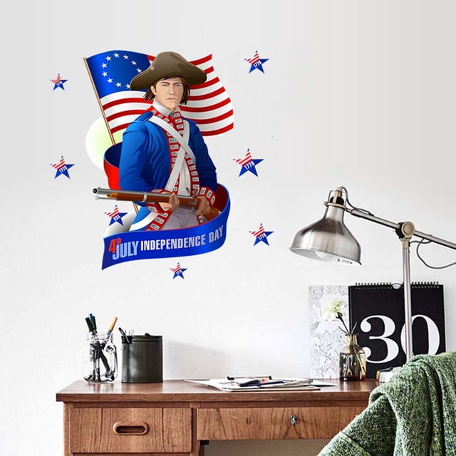 Agiferg A Sheet Wall Stickers For Windows On Independence Day 45*60cm