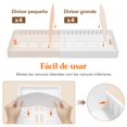 thumbnail image 3 of Lifewit Organizadores de Tapas y Almacenamiento Paquete de 1, 34-61 cm Divisores de Tapas de Contenedores de Alimentos Grandes Ajustables, Dentro del Gabinete para Encimera de Cocina/Despensa, Blanco, 3 of 9