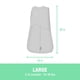 thumbnail image 4 of Swaddle Ingenuity SwaddleMe Happy Elephant sin brazos durante 3 a 6 meses, 4 of 7