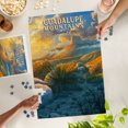 thumbnail image 4 of Lantern Press 1000 Piece Jigsaw Puzzle, Guadalupe Mountains National Park, Oil Painting, 4 of 5