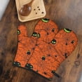 thumbnail image 5 of Cute Oven Mitts,Halloween Glowing Spider Web Pattern Oven Mitt 2-Pack Set,Kitchen Gloves for Oven,Heat Resistant Oven Mitts 7.7"x12", 5 of 7