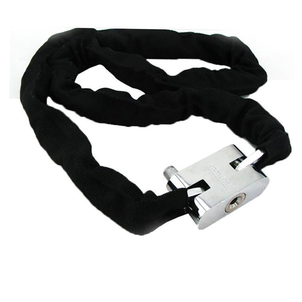 OUNONA Bike Padlock Bike Lock Manganese Steel Black Security 1Set