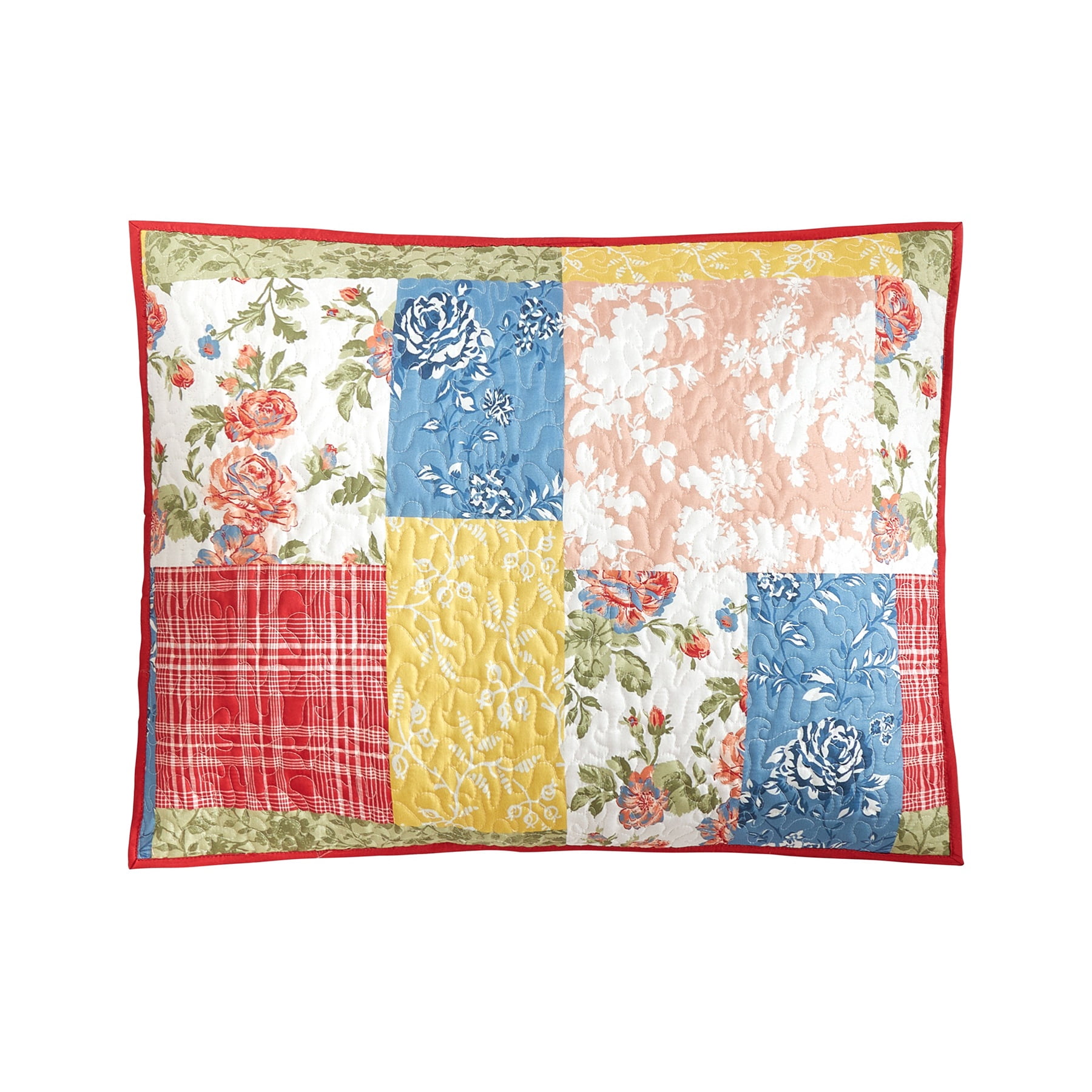 Modern Heirloom Farmhouse Florals 3-Piece Quilt Set, Multicolor, Full/Queen, All Ages