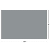 Rectangular 54 x 108 Silver Plastic Table Covers, 3 Count, by Way To Celebrate